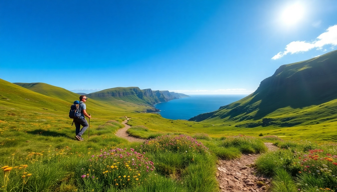 Dingle Way Fernwanderweg mit atemberaubenden Trekkingpanoramen in irischer Natur.