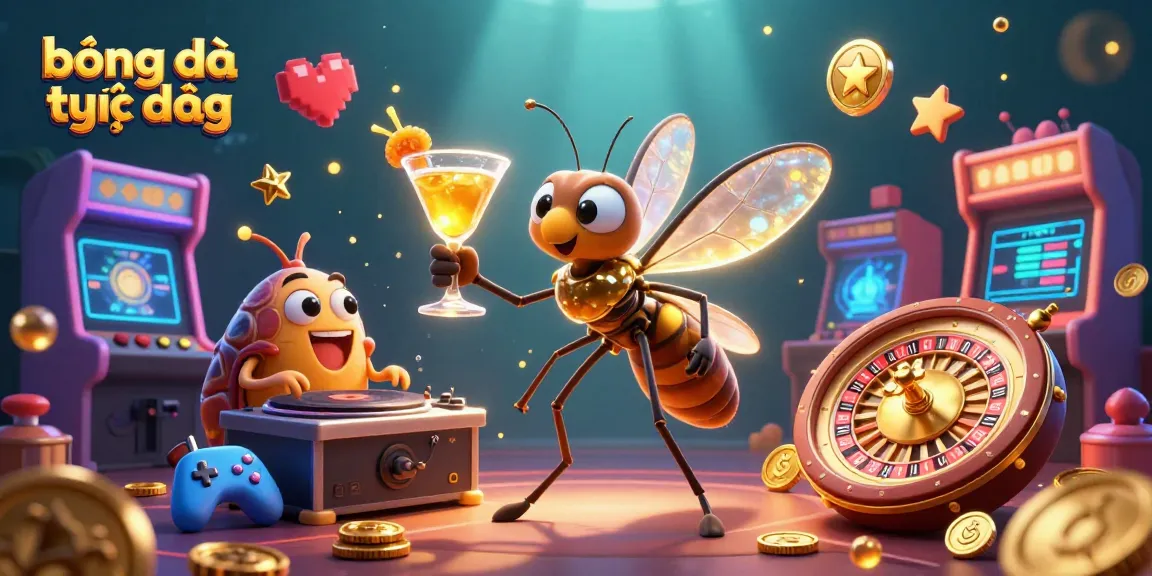 Experience bóng đá trực tiếp with a vibrant casino mascot scene featuring sparkling elements and energy.