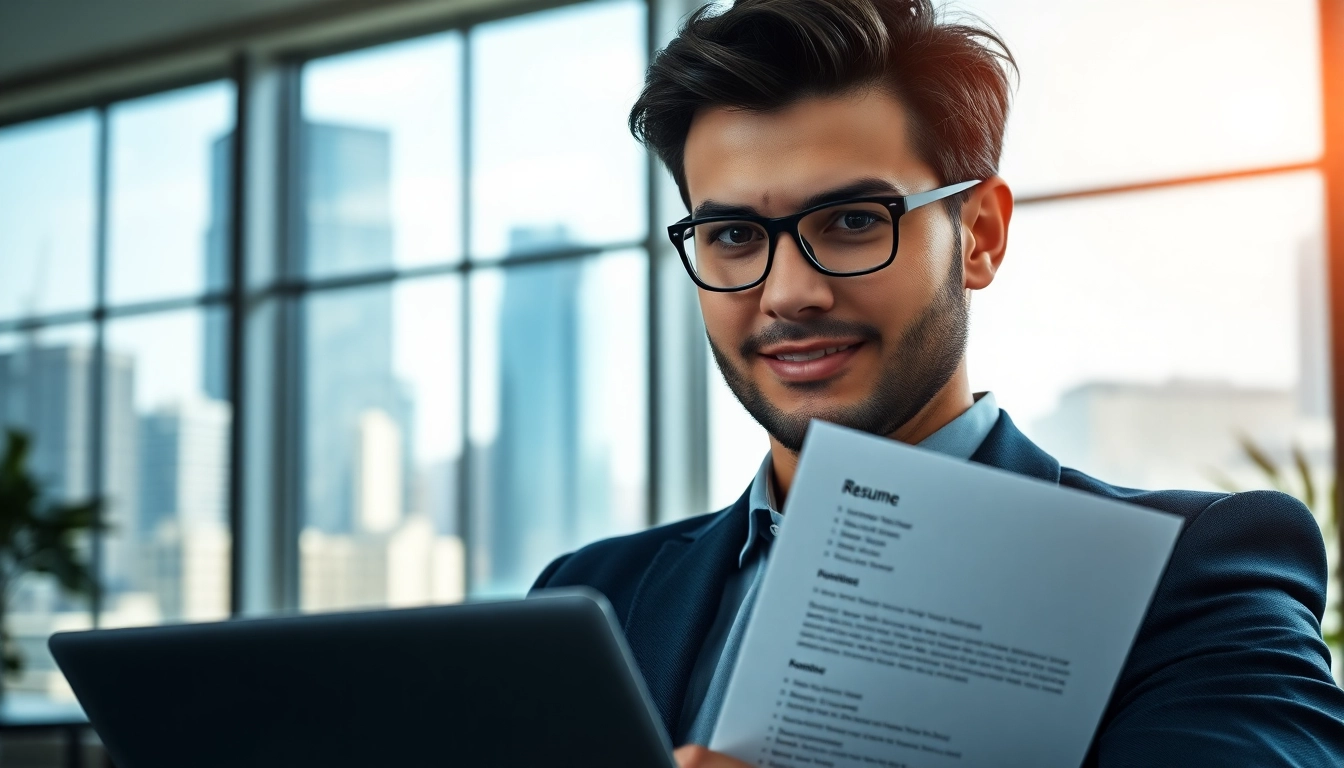 Headhunter IT interview strategy in a vibrant office environment.
