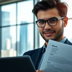 Headhunter IT interview strategy in a vibrant office environment.