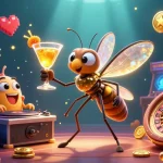 Experience bóng đá trực tiếp with a vibrant casino mascot scene featuring sparkling elements and energy.