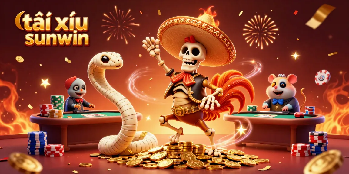 Engage with tài xỉu sunwin and join the celebration of victory with a lively illustration from Sunwin’s casino.
