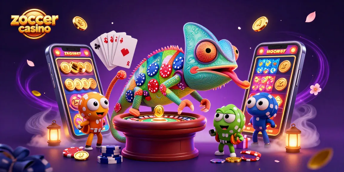 Engage with the thrilling zoccer casino experience featuring a chameleon and dynamic gaming elements.
