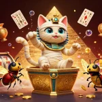 Experience the excitement of high roller casino australia with a dynamic 3D scene bursting with vibrant characters and gold.